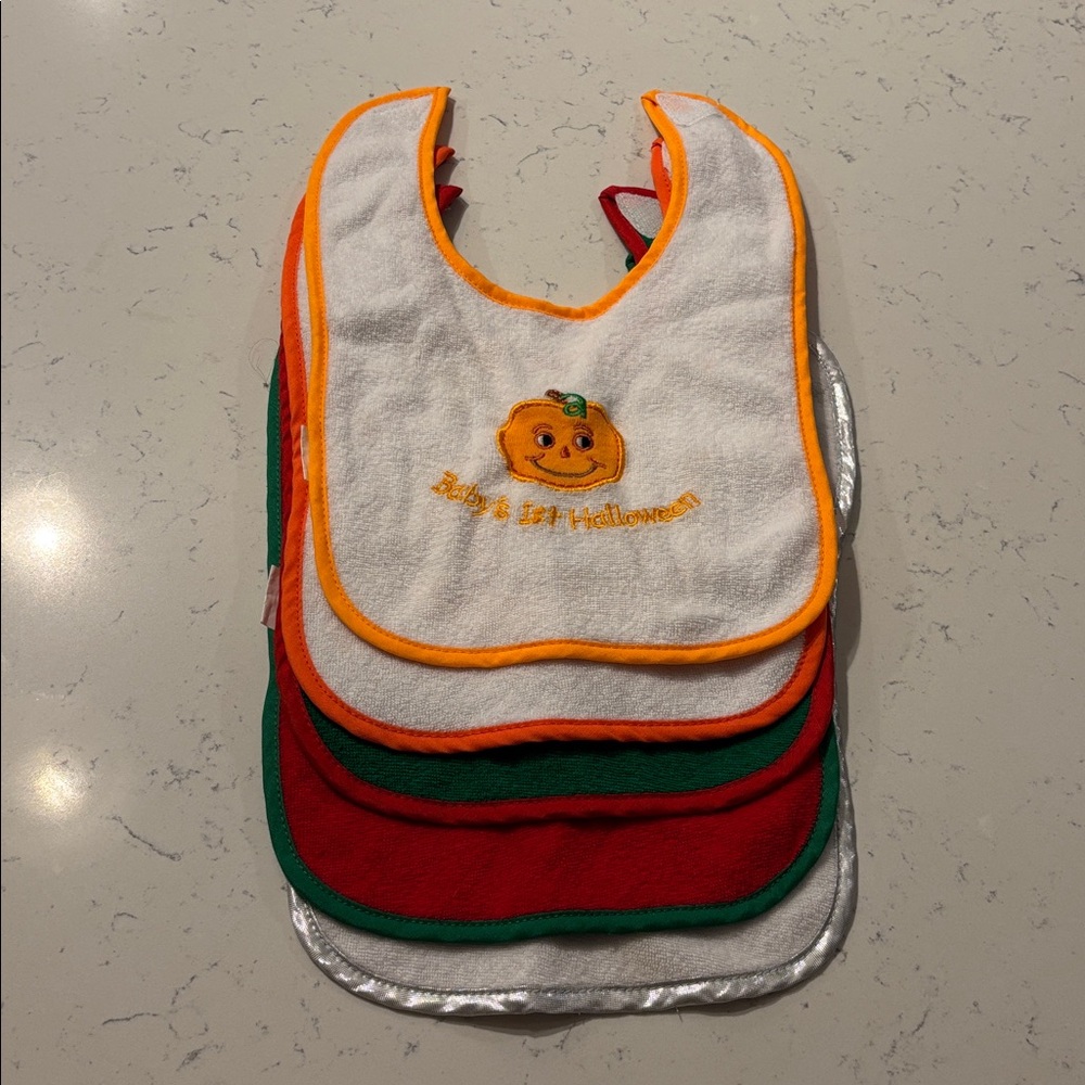 “Baby’s First” Bib- Set of 5